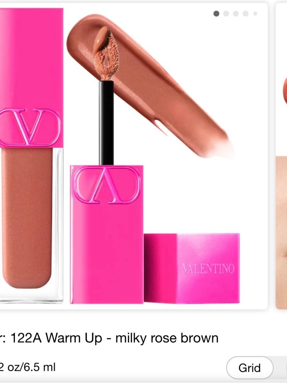 Valentino Puffer Gloss - 122A Warm Up (Milky Rose Brown)